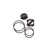 Lezyne GPS O-Ring Set with X-Lock and Forward Mount in black, accessory kit for bike GPS mounts and accessories.
