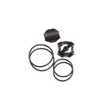 Lezyne GPS O-Ring Set with X-Lock Mount and Forward Mount in black, accessory kit for bike GPS devices.