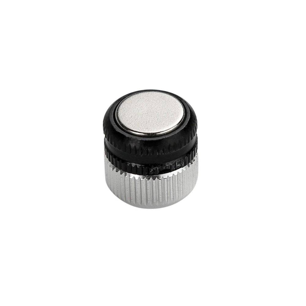 Lezyne Speed Magnet Black, a durable rare earth magnet for accurate cycling sensor attachment, shown on a white background.