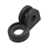 Lezyne Go-Pro LED Adapter in black, bike light mount for Go-Pro compatible systems, accessory for mounting bike lights.