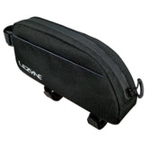 Lezyne Energy Caddy XL top tube bike bag with water-resistant fabric and reflective accents for convenient cycling storage.