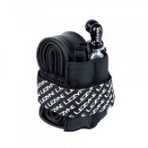 Lezyne Sendit Caddy bike seat pack organizer with cycling tools, compact accessory for bike storage on the saddle.