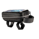 Lezyne Smart Energy Caddy bike phone holder with touchscreen cover, compact cycling accessory for easy phone access during rides.