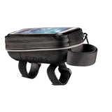 Lezyne Smart Energy Caddy bike phone holder with touchscreen cover, compact cycling accessory for easy phone access during rides.