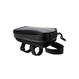 Lezyne Smart Energy Caddy XL bike phone holder with touchscreen access, black, designed for cycling accessories.