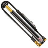 Lezyne Micro Floor Drive Digital HPG pump with integrated gauge in black, showing the compact floor pump design and digital display.