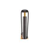 Lezyne Micro Floor Drive XL portable bike pump in black with digital gauge for fat and plus tires, ideal for bike accessories.
