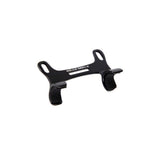 Lezyne Road Drive mount support for bike pump, black accessory compatible with Road Drive models, mounted on a bicycle.