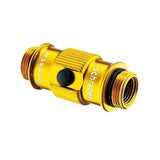 Lezyne HP Flip Chuck ABS air pump accessory with Air Bleed System for Presta and Schrader valves, used in bicycle tire inflation.