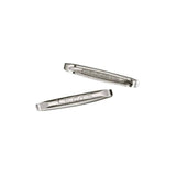 Lezyne Alloy Tyre Lever Pair for bike tire repair, showing durable, ergonomic plastic levers against a workshop background.
