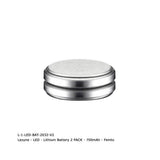 Set of eight Lezyne Femto Lithium replacement batteries, 700mAh each, designed for cycling accessories.