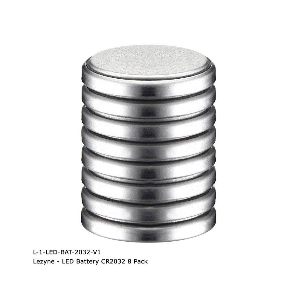 Lezyne Femto Lithium Battery Pack with 8 replacement 700mAh batteries for cycling lights and accessories.