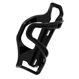 Lezyne Flow Cage side load bottle cage for compact bike frames, shown in left and right options, durable accessories for cycling.