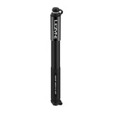 Lezyne Grip Drive HP hand pump with ABS flex hose for high-pressure bike tires, compact cycling accessories.