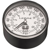 Lezyne 60 PSI gauge replacement for 2.5-inch high volume floor pump, mounted on bike pump accessories.