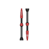 Lezyne CNC TLR tubeless valve pair with 60mm length and integrated valve core tool for bike wheel maintenance.