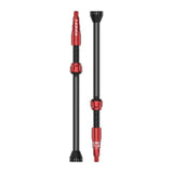 Lezyne CNC TLR tubeless valves pair with 80mm Presta valves and locknuts, suitable for bike wheel tubeless setups.