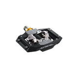 Shimano Saint PD-M821 SPD downhill enduro bike clipless pedals with black body and metal clips for mountain biking.