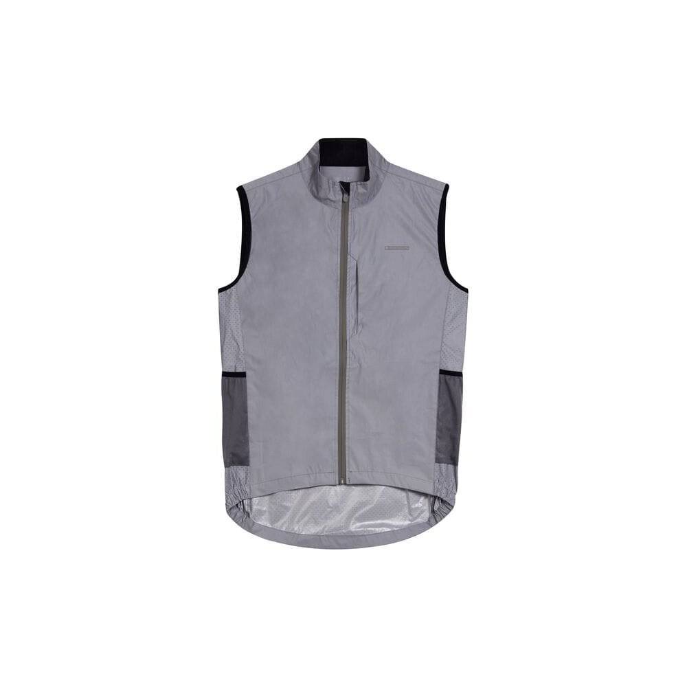 Madison Protec men's 2-layer waterproof cycling jacket with reflective details, shown on a hanger.
