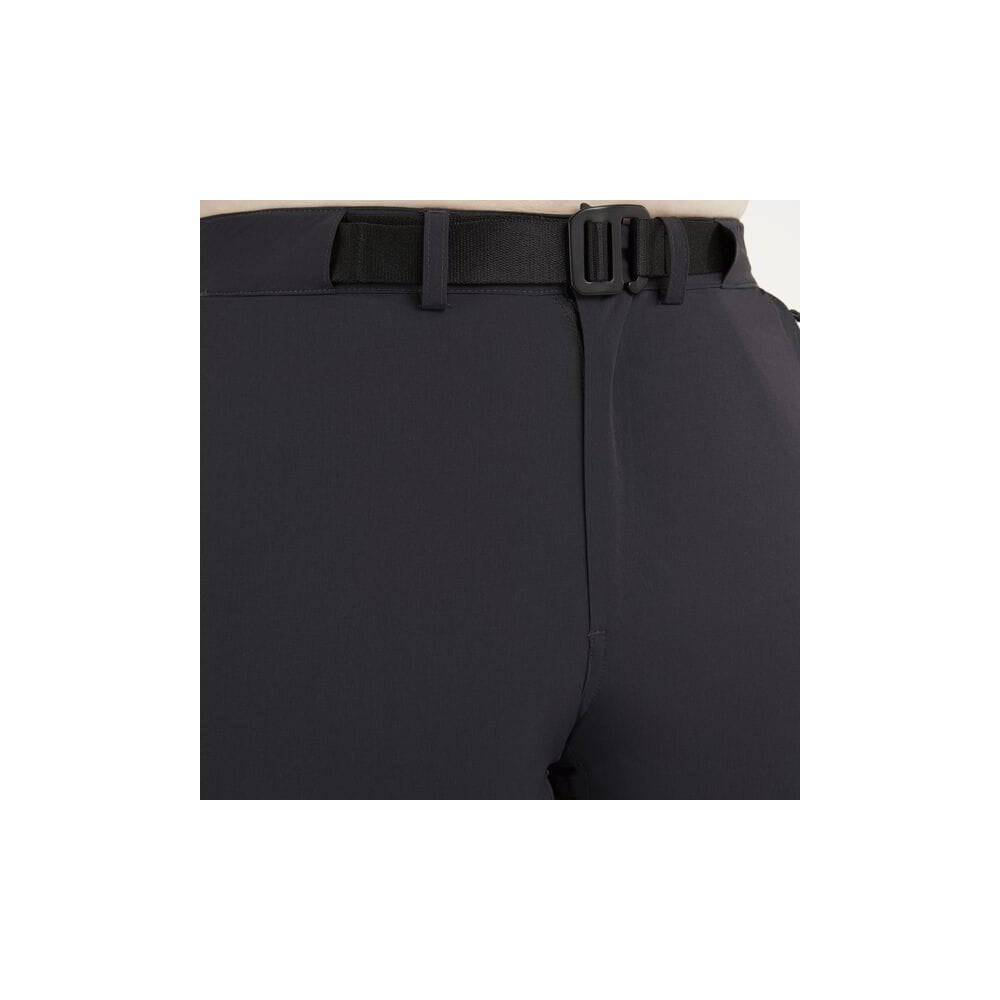 Madison Roam Women's DWR Cargo Cycling Tights with reflective details, shown in black, designed for outdoor riding and weather resistance.
