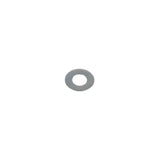Trek stainless steel shock mount washer, 0.5mm x 8.2mm, for bicycle suspension components, shown in close-up image.