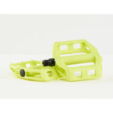 Bontrager Line Comp flat pedal with durable nylon body and traction pins for reliable grip in cycling components.
