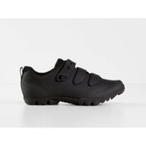 Bontrager Quantum Road cycling shoes showing breathable mesh uppers, secure fit closure system, and durable design for road biking.