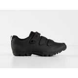 Bontrager Quantum Road cycling shoes showing breathable mesh uppers, secure fit closure system, and durable design for road biking.