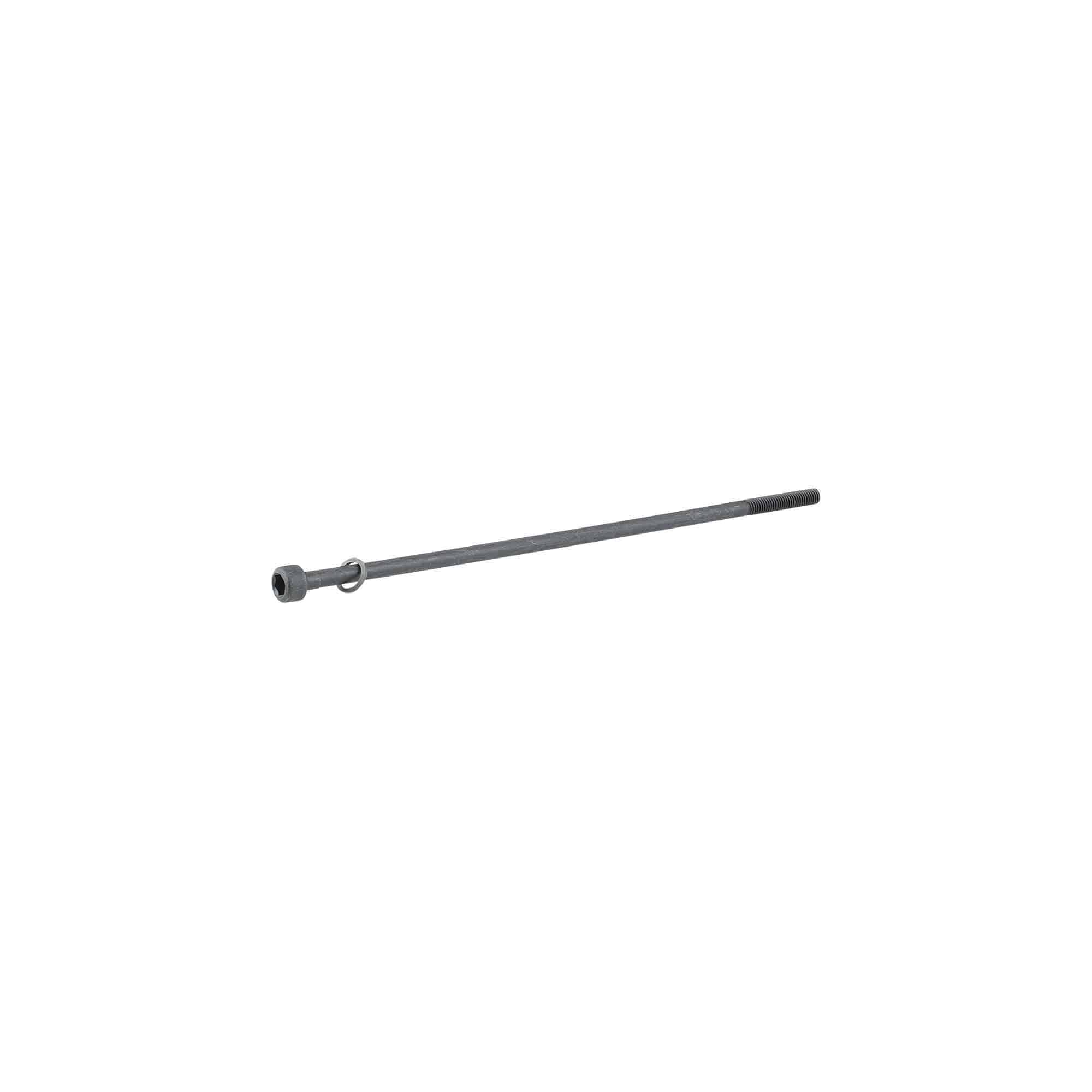 Black Trek Front Thru-Skewer 134.5mm bike wheel component for secure and durable bike wheel attachment.