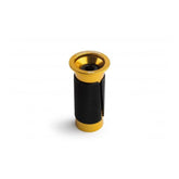 Cane Creek Ancora expander plug for carbon steerer tubes, black and gold, used in bicycle component installations.