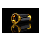 Cane Creek Ancora expander plug for carbon steerer tubes in black and gold, used in bicycle component assembly.