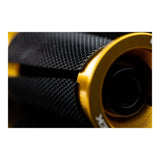 Cane Creek Ancora expander plug for carbon steerer tubes in black and gold, component for bike steering systems.