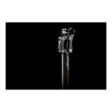 Cane Creek eeSilk+ carbon suspension seatpost for gravel bikes, showcasing its lightweight design and sleek carbon finish.