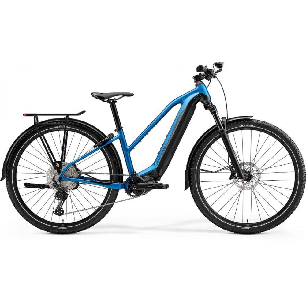 Merida eBig Tour 600 EQ electric hybrid bike with Shimano EP8 motor and 29-inch wheels, showcased on a neutral background.