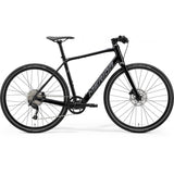 Merida eSpeeder 200 e-hybrid bike with integrated Mahle 40Nm motor and 250Wh battery, shown from the side view.