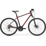 Merida Crossway 20D hybrid bike with Shimano Acera gears and disc brakes, ideal for commuting and urban cycling.