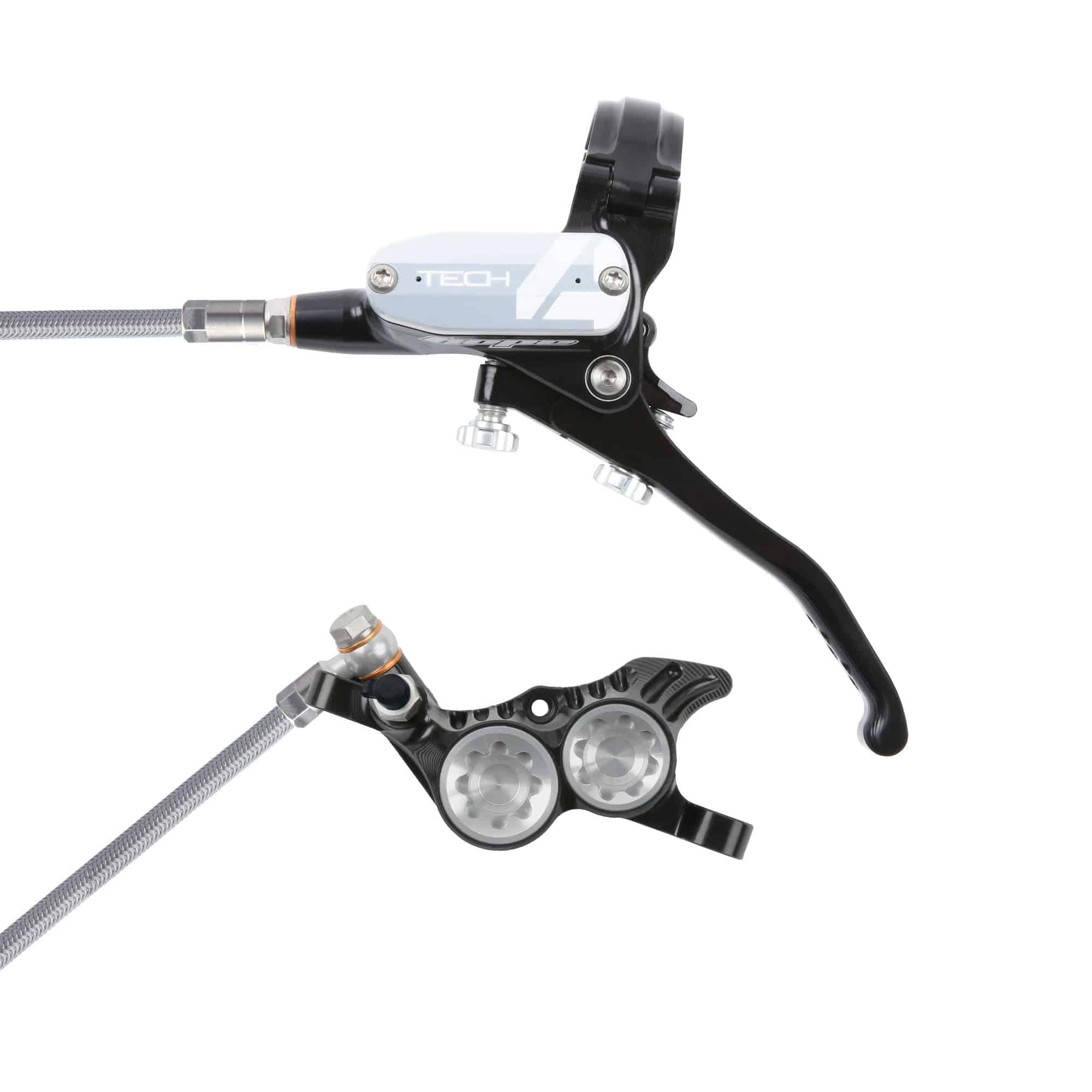 Hope Tech 4 V4 - No Rotor - Braided Brakes