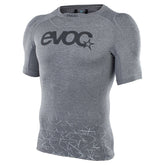 EVOC Enduro mountain biking shirt with breathable shoulder pads, designed for protection and comfort during off-road cycling.