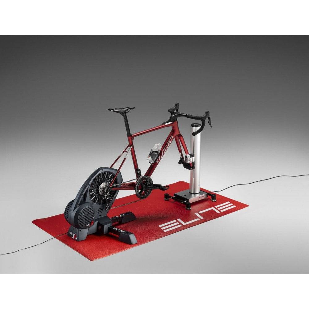 Elite Rizer Indoor Cycling Gradient Simulator accessory with steering for Elite trainers, showing adjustable incline and handlebar features.
