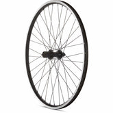Black M Part Wheels MTB rear quick release cassette wheel, 26 inch, compatible with 8/9/10 speed mountain bikes.