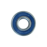 Enduro Bearings MR 128 2RS ABEC 3 sealed bike bearing, 8x12x3.5mm, for bicycle component upgrade, showing the bearing's metal construction