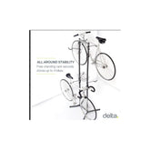 Delta Storage Stands - Free Standing 4-Bike Rack with Basket