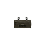 Brooks Scape waterproof handlebar pouch in black, 3L bike storage bag attached to a bicycle handlebar, ideal for bike accessories.