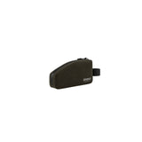 Brooks Scape waterproof top tube bike bag in black with reflective logo, designed for cycling accessories and storage.