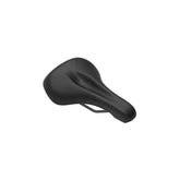 Ergon ST Core Evo men's ergonomic touring and e-bike saddle, black comfort bike seat with supportive design.