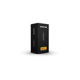 Black Pirelli SportTUBE road bike inner tube for 700x23-30mm tires with 48mm valve, suitable for cycling components.