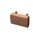 Brooks D-shaped pannier bag with removable inner purse, handmade English accessories for cycling or commuting use.