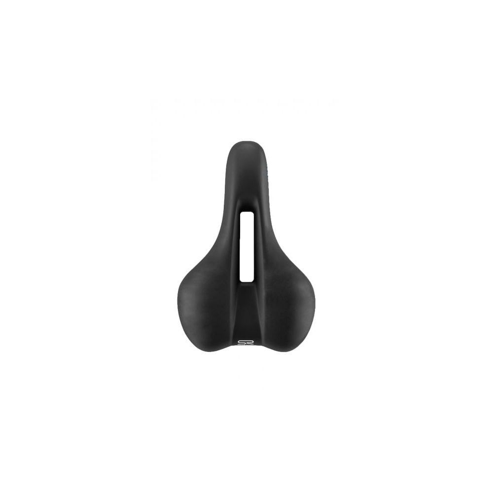 Selle Royal Float ergonomic bicycle saddle with cut-out and integrated clip system, designed for comfortable cycling.