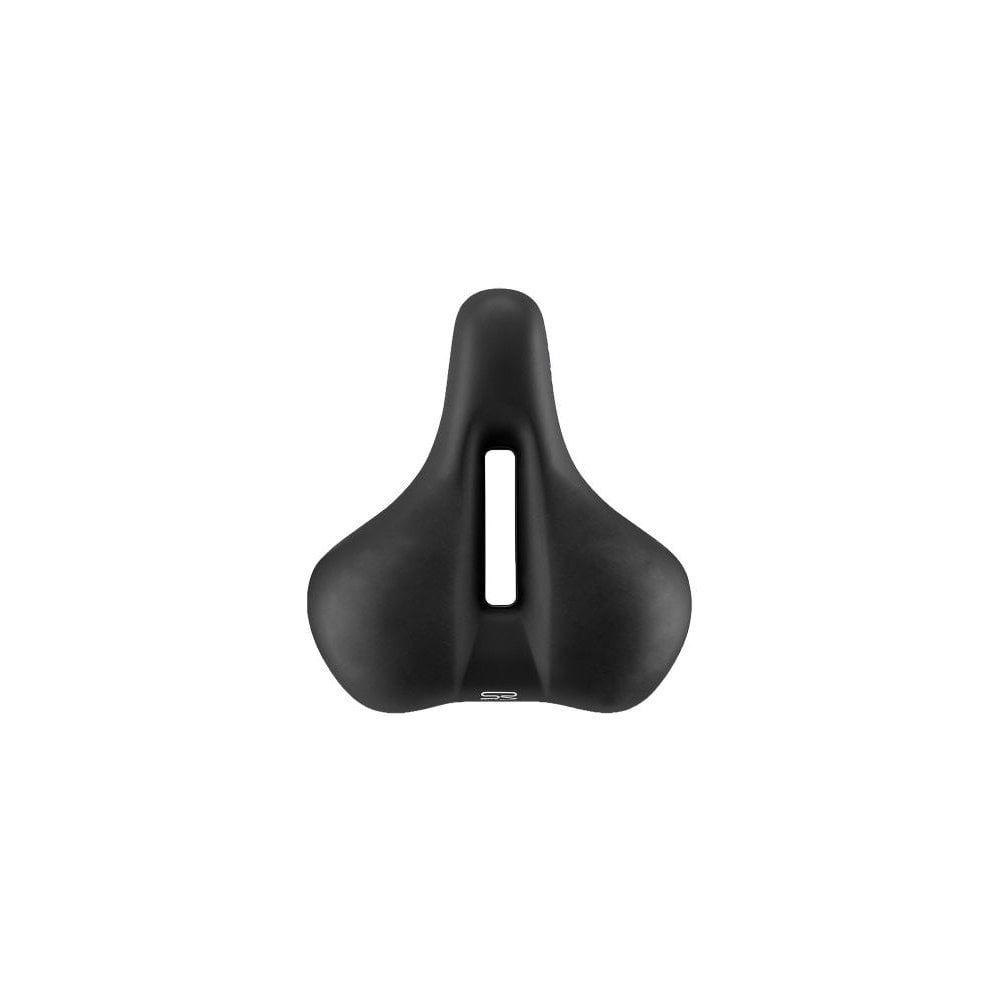 Selle Royal Float saddle with ergonomic cut-out and integrated clip system, designed for comfortable bike riding components.