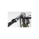 Genesis Smithfield e-Hybrid bike with Shimano STEPS E6100 motor and long-range battery, shown from a side view.